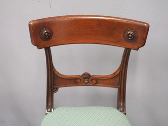 Antique Pair of George III Mahogany Side Chairs