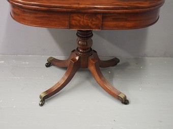 Antique George III Mahogany Fold-over Table