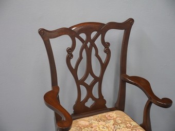 Antique Wheeler of Arncroach Mahogany Childs Chair or Gossip Chair