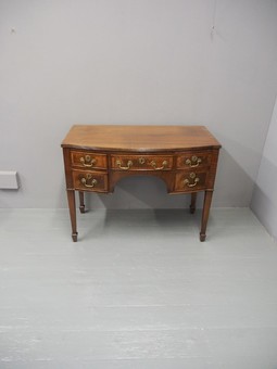 Antique George III Style Mahogany Bowfront Side Table
