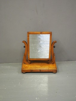 Antique William IV Scottish Ash Dressing Mirror