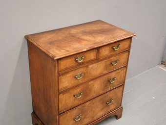 Antique George III Style Walnut Chest of Drawers