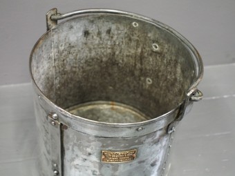 Antique Polished Steel Bucket