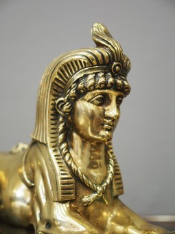 Antique  Brass Model of a Sphinx