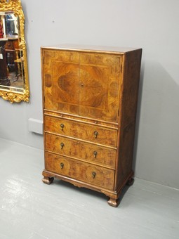 Antique Walnut and Inlaid Cabinet by Whytock and Reid