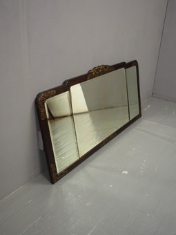 Antique Mahogany Triptych Mirror by Whytock and Reid