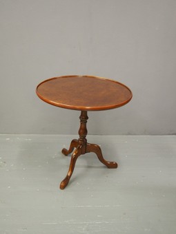 Antique George III Style Burr Walnut Occasional Table