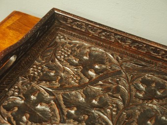 Antique Carved Hardwood Tray