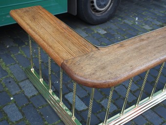 Antique Brass and Oak Club Fender from Honourable Company of Edinburgh Golfers