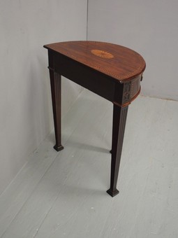 Antique Dutch Inlaid Mahogany Side Table	