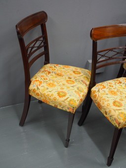 Antique Set of 8 George III Style Dining Chairs