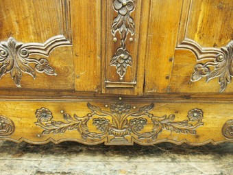 Antique French 2 Door Armoire