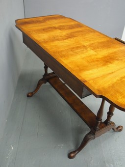 Antique Georgian Style Walnut Sofa Table by Maple and Co