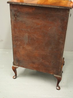 Antique Georgian Style Figured Walnut Chest of Drawers