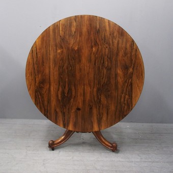 Antique Victorian Rosewood Centre Table or Breakfast Table
