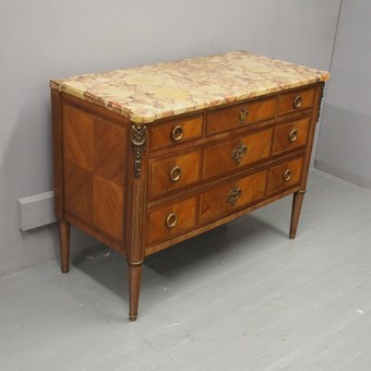 Antique French Louis XV Style Walnut Commode