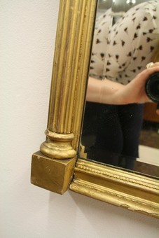 Antique Regency Mirror with Verre Eglomise Panel
