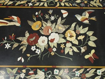 Antique Italian Pietra Dura Marble Table