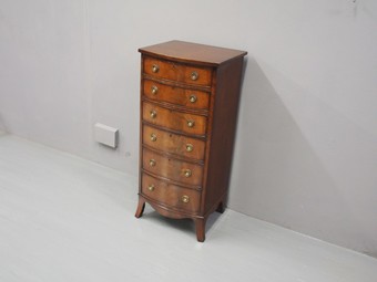 Antique George III Style Tall Mahogany Chest of Drawers