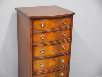 Antique George III Style Tall Mahogany Chest of Drawers