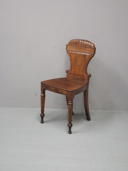 Antique George IV Oak Hall Chair