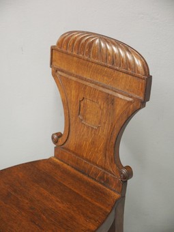 Antique George IV Oak Hall Chair