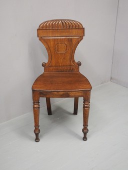 Antique George IV Oak Hall Chair