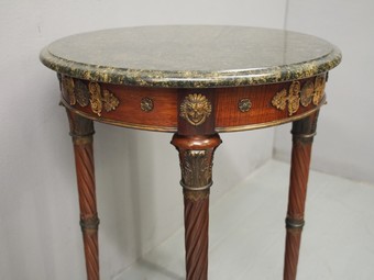 Antique French Marble Top Occasional Table