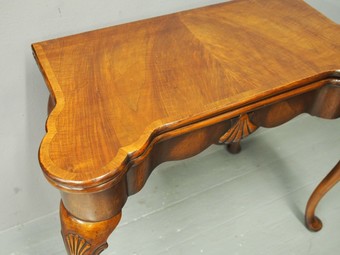 Antique George I Style Walnut Games Table