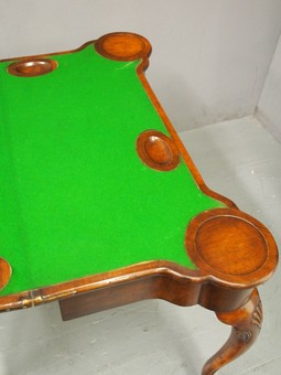 Antique George I Style Walnut Games Table