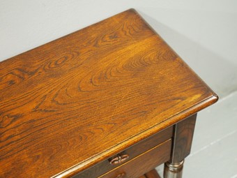 Antique Pair of Jacobean Style Oak Tables / Bedside Tables