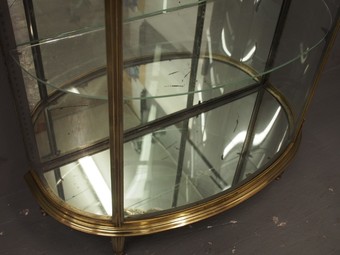 Antique French Brass Display Case by Siegel of Paris