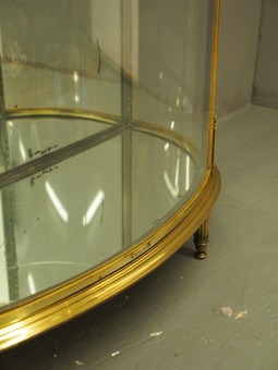 Antique French Brass Display Case by Siegel of Paris