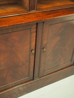 Antique Mahogany Open Bookcase by William Trotter