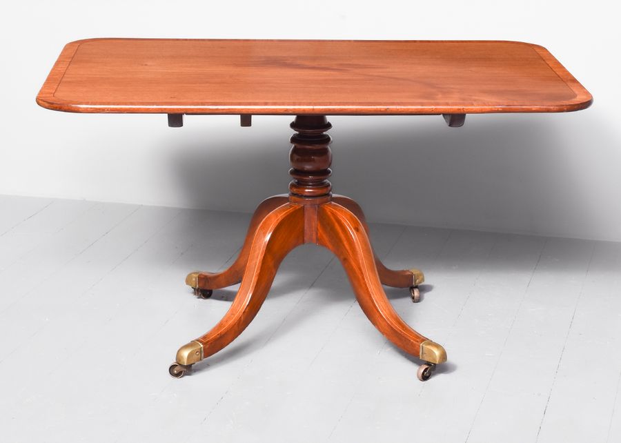 Antique George III Mahogany Snap Top Breakfast Table