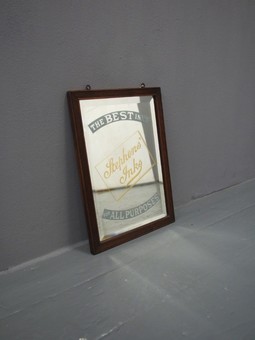 Antique Advertising Mirror for Stephens Inks