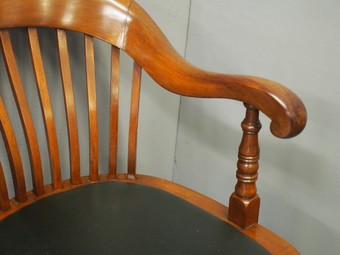 Antique Pair of Victorian Mahogany Desk Chairs