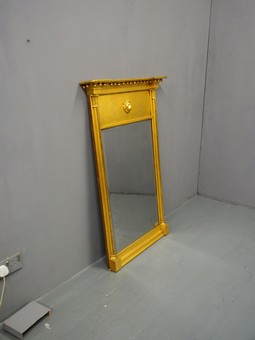 Antique George IV Gilded Mahogany Pier Mirror