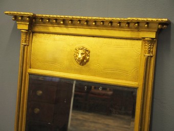 Antique George IV Gilded Mahogany Pier Mirror