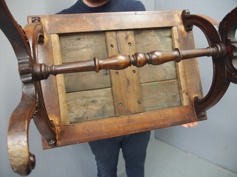 Antique Victorian Walnut Framed Stool
