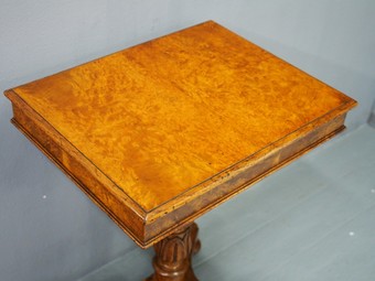 Antique William IV Oak and Pollard Oak Occasional Table