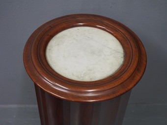 Antique Victorian Marble Top Bedside / Pot Cupboard