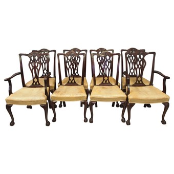 Golden oak store dining chairs