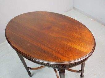 Antique Adams Style Mahogany Oval Table
