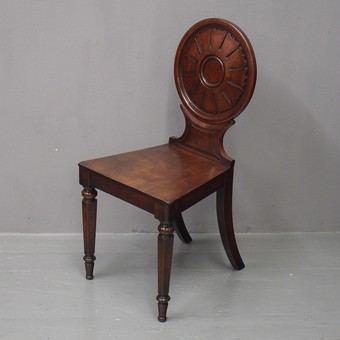 Antique George IV Mahogany Hall Chair