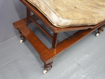 Antique Victorian Mahogany Campaign Bed