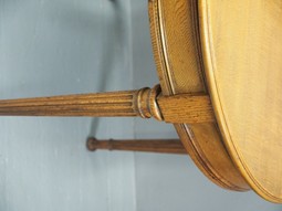 Antique Victorian Small Oak Drum Table