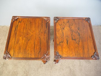 Antique Pair of Regency Rosewood Wine Tables
