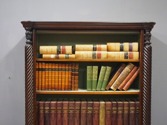 Antique William IV Mahogany Open Bookcase