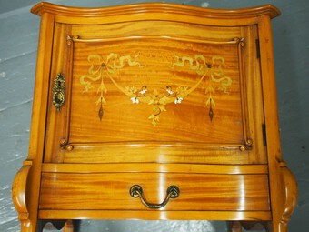 Antique Inlaid Satinwood Side Cabinet